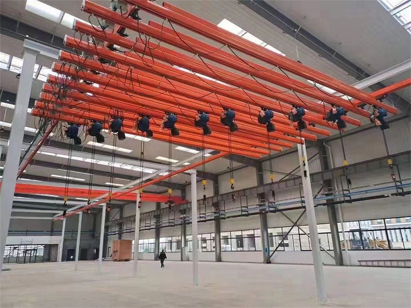 與某客戶合作KBK型起重機(jī)
